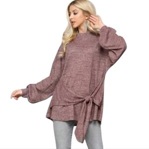 Women's Gigio Tie Front Sweater Sz Medium